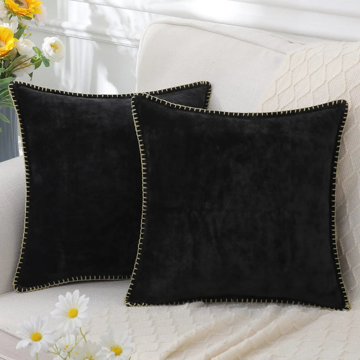Zachte Chenille Velours Sierkussenhoes