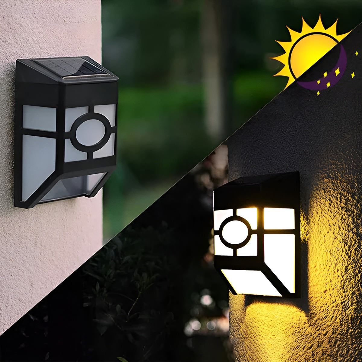 Solar LED Wandlamp - Energy-saving and Weather-resistant | 2-pack voor buiten