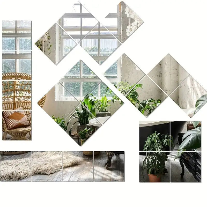 Avosian | 3D Spiegel Muurstickers - Moderne Decoratie