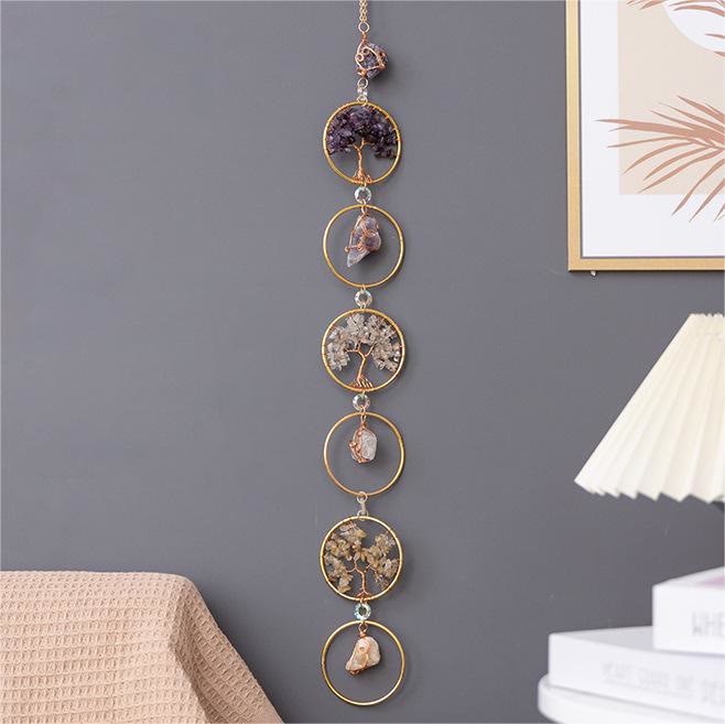 Crystal Tree of Life 6 Ringen Wanddecoratie Ornament