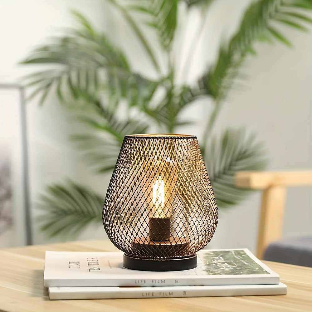 RusticMesh Tafellamp Set Industriële Stijl en Sfeerverlichting
