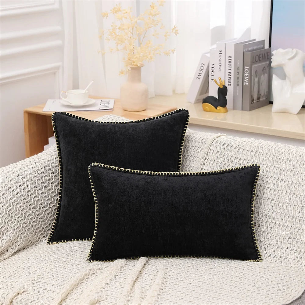 Zachte Chenille Velours Sierkussenhoes