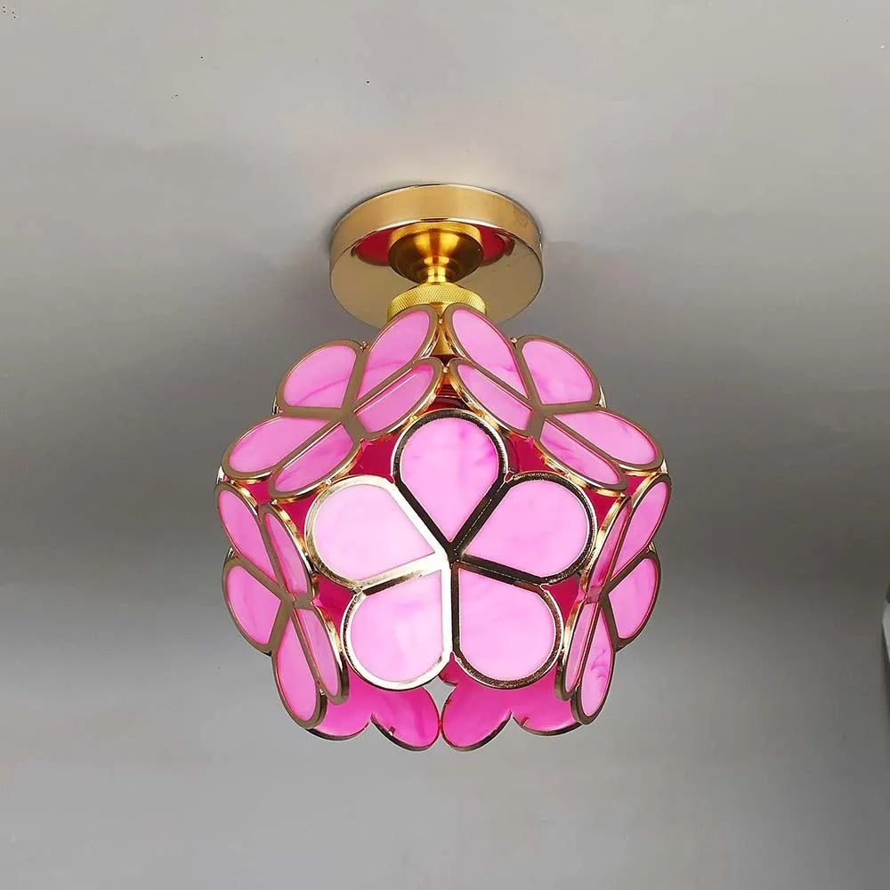 Glazen Bloem Plafondlamp - FloraGlow