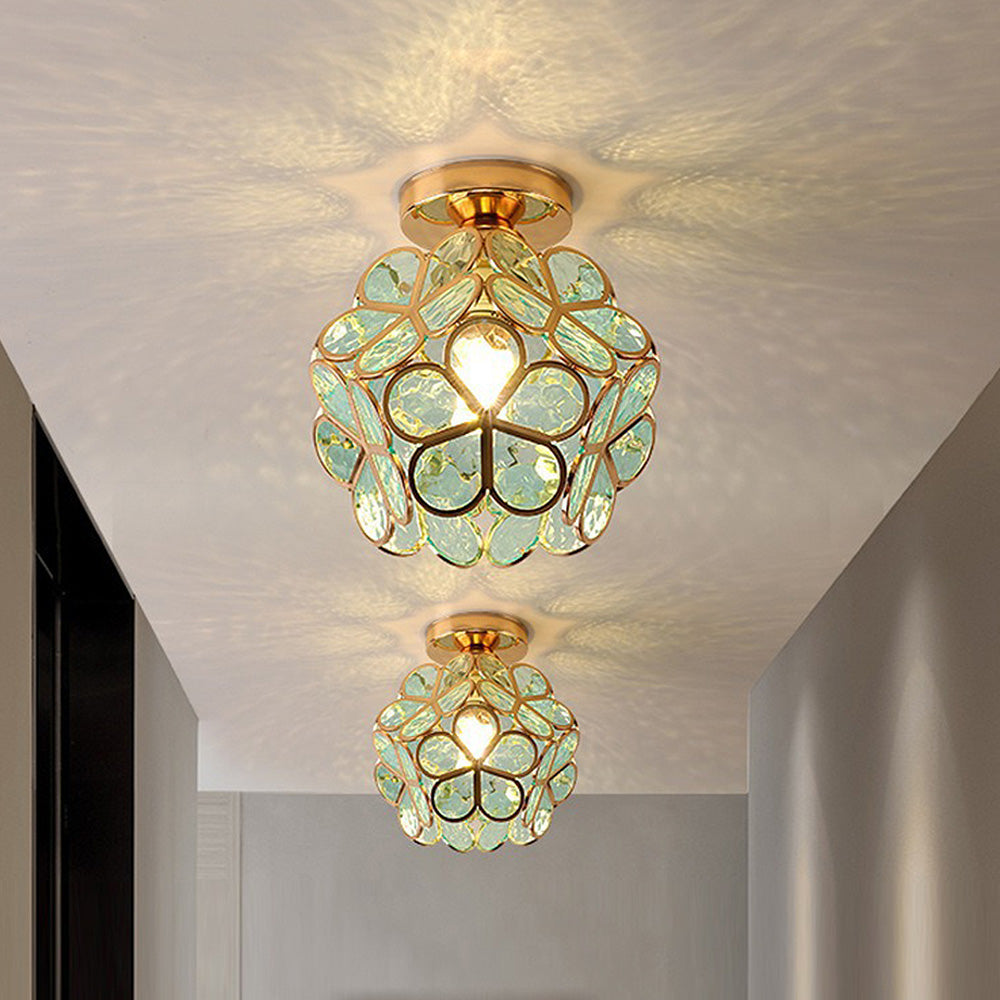 Glazen Bloem Plafondlamp - FloraGlow