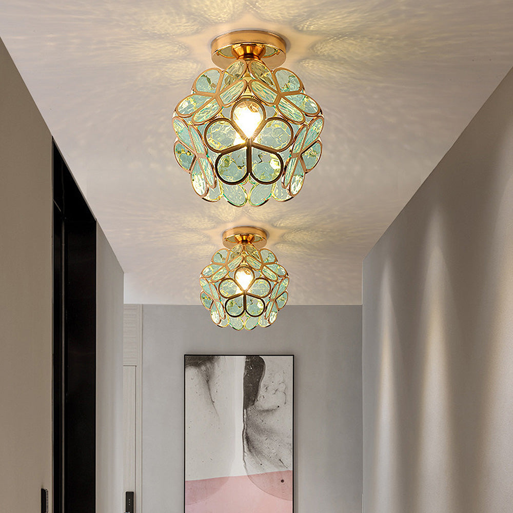 Glazen Bloem Plafondlamp - FloraGlow