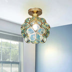 Glazen Bloem Plafondlamp - FloraGlow