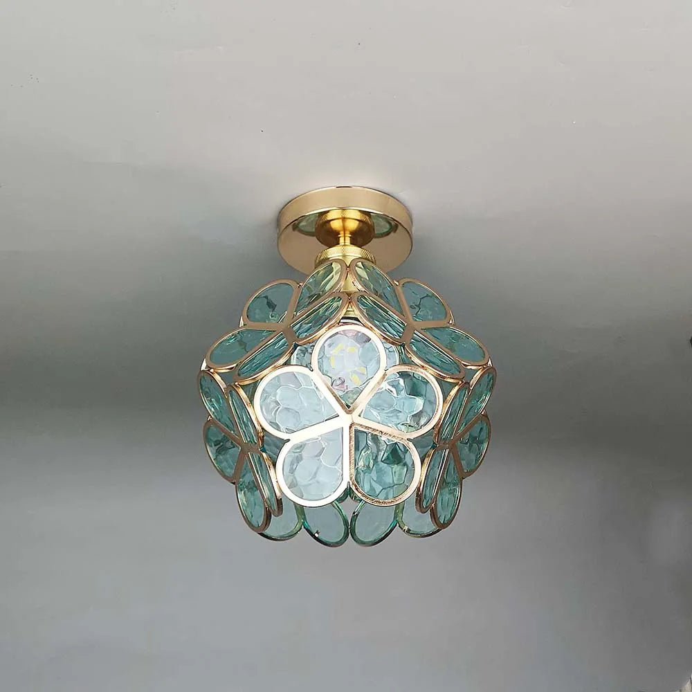 Glazen Bloem Plafondlamp - FloraGlow