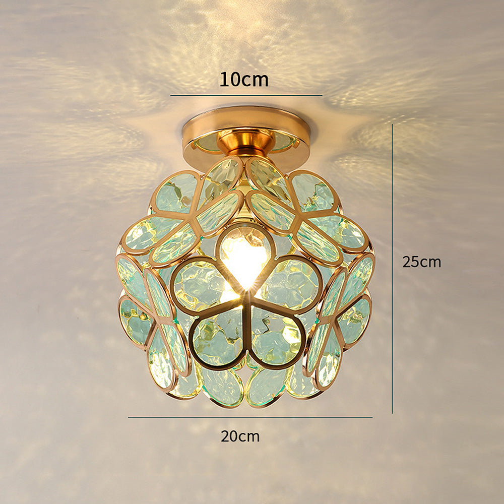 Glazen Bloem Plafondlamp - FloraGlow