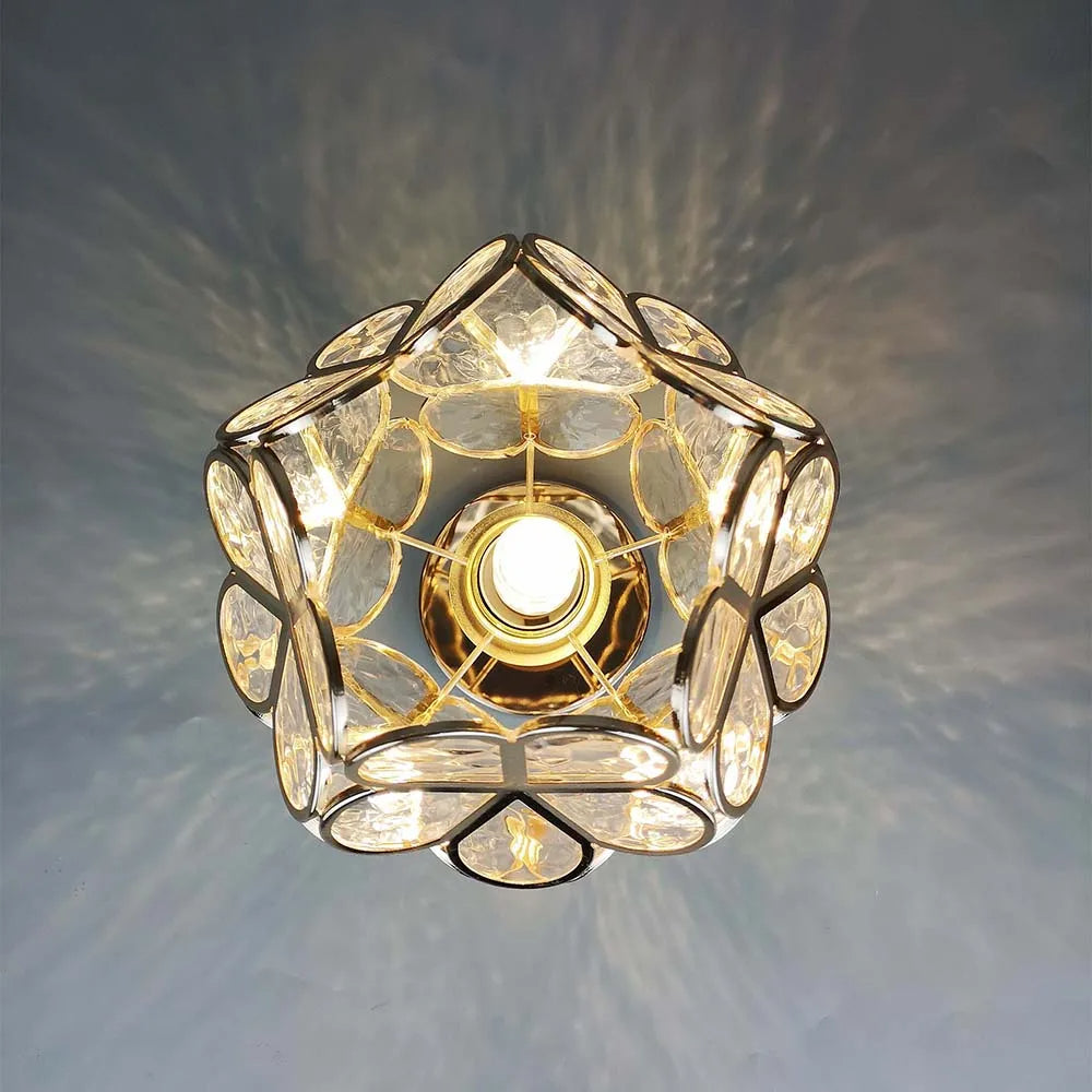 Glazen Bloem Plafondlamp - FloraGlow