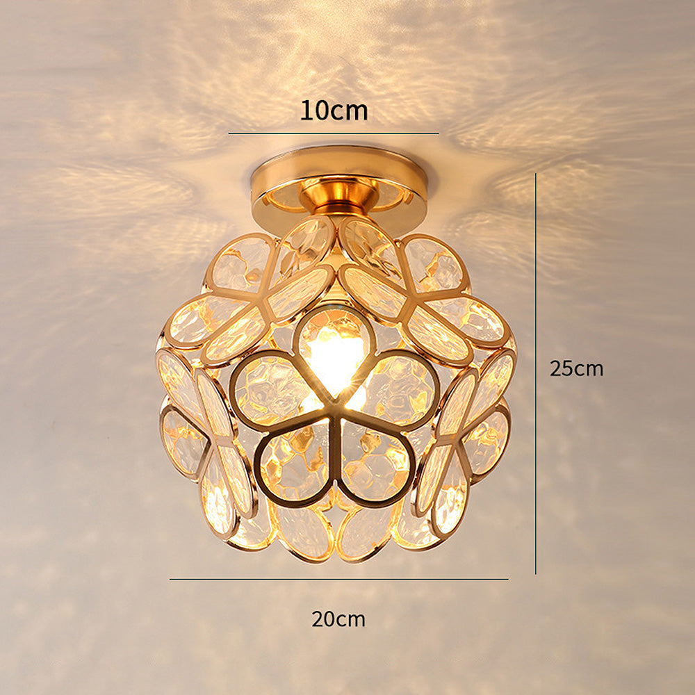 Glazen Bloem Plafondlamp - FloraGlow