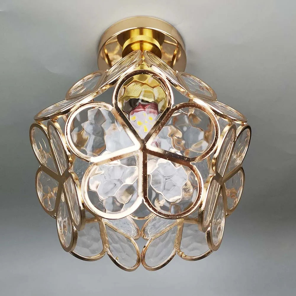 Glazen Bloem Plafondlamp - FloraGlow