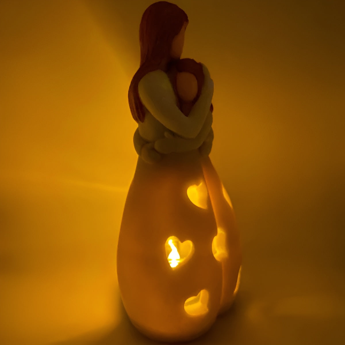 Moeder-Dochter Figuur Flikkerende Kaarsenhouder - LoveGlow