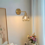 Vintage Glazen Wandlampen Bloemontwerp