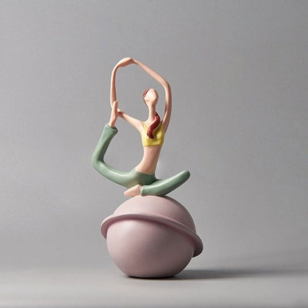 Yoga Lady Beeldhouwwerk Sculptuur