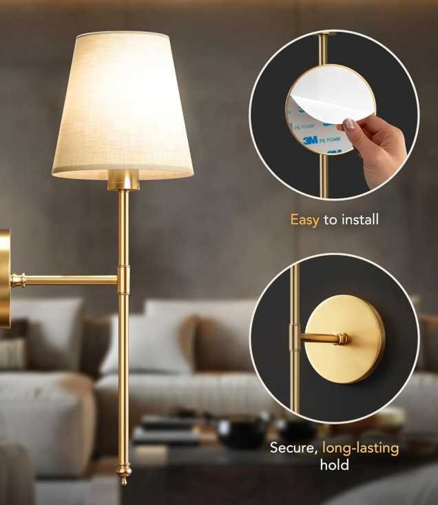 Draadloze wandlamp Avosian