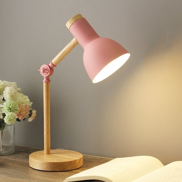 Nordic LED bureau lamp van hout