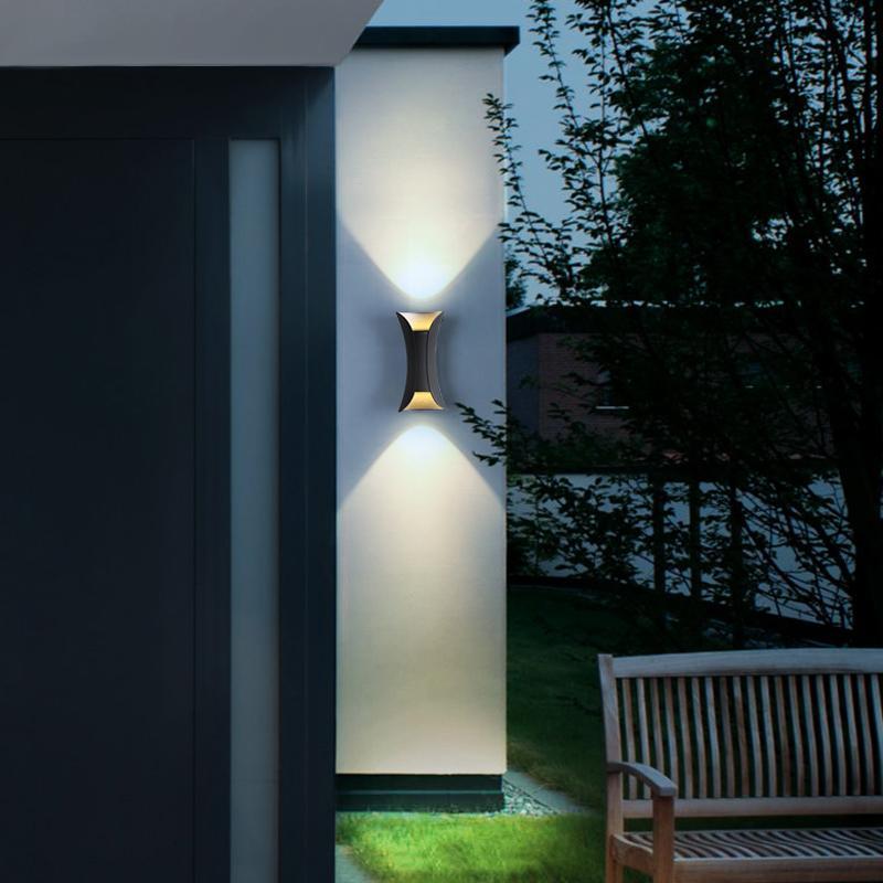 Elegante waterdichte LED-lampen met gebogen vorm voor de tuin