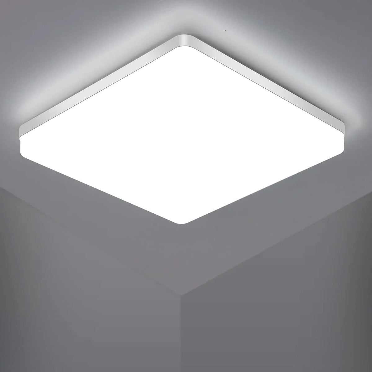 Vierkante LED-Plafondlamp – Evenredig, Aangenaam Licht | SuitaAvosiane voor Woonkamer & Badkamer