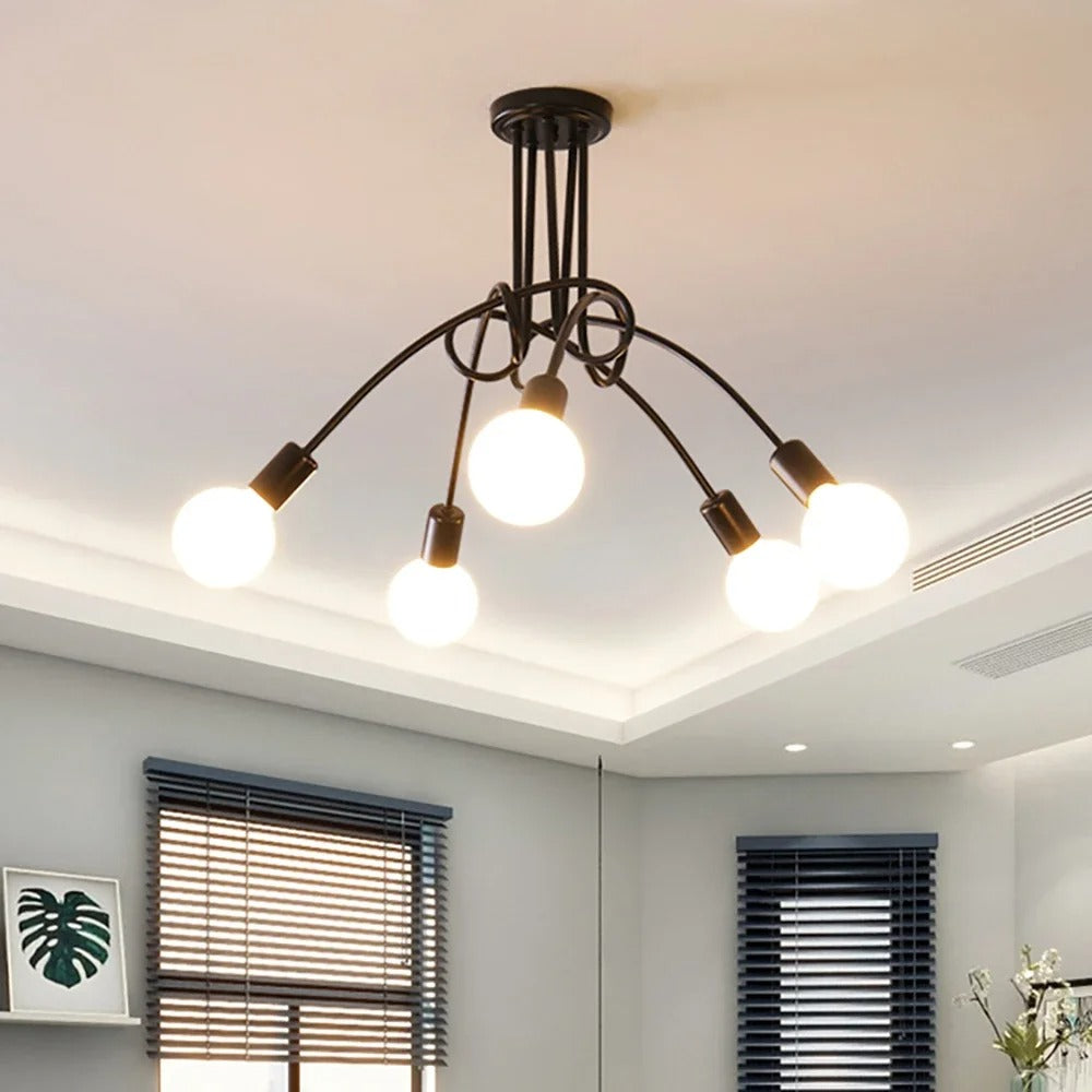 Vintage LED plafondlamp in antiek design