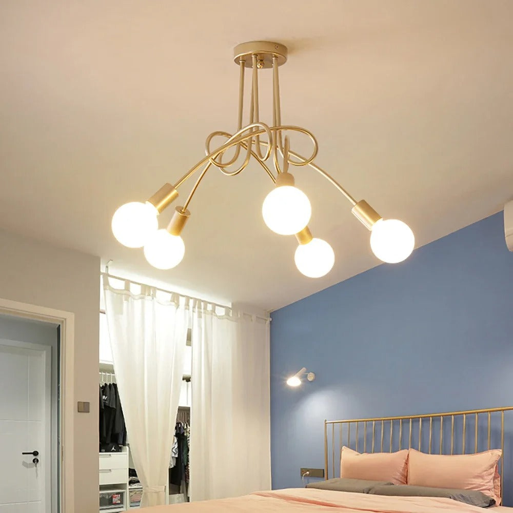 Vintage LED plafondlamp in antiek design