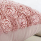 Roze Kussenhoes met Bloempatroon – Decoratieve Sloop voor de Woonkamer en Kinderkamer | Avosian