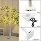 Magical BrightTree Tafel lamp Elegantes Baumdesign mit warmem LED-Licht