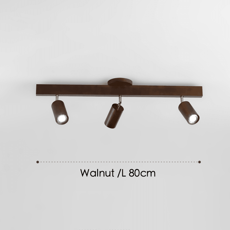Verstelbare Houten Plafondlamp Minimalistisch Massief Hout