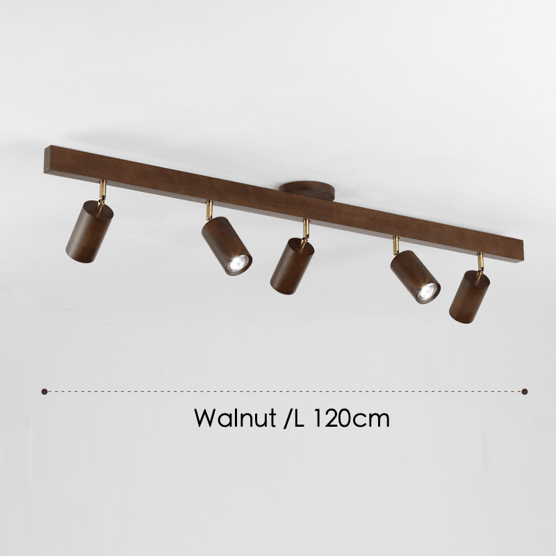 Verstelbare Houten Plafondlamp Minimalistisch Massief Hout