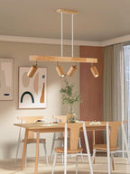 Verstelbare Houten Plafondlamp Minimalistisch Massief Hout