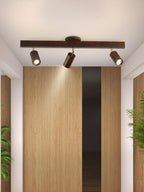 Verstelbare Houten Plafondlamp Minimalistisch Massief Hout
