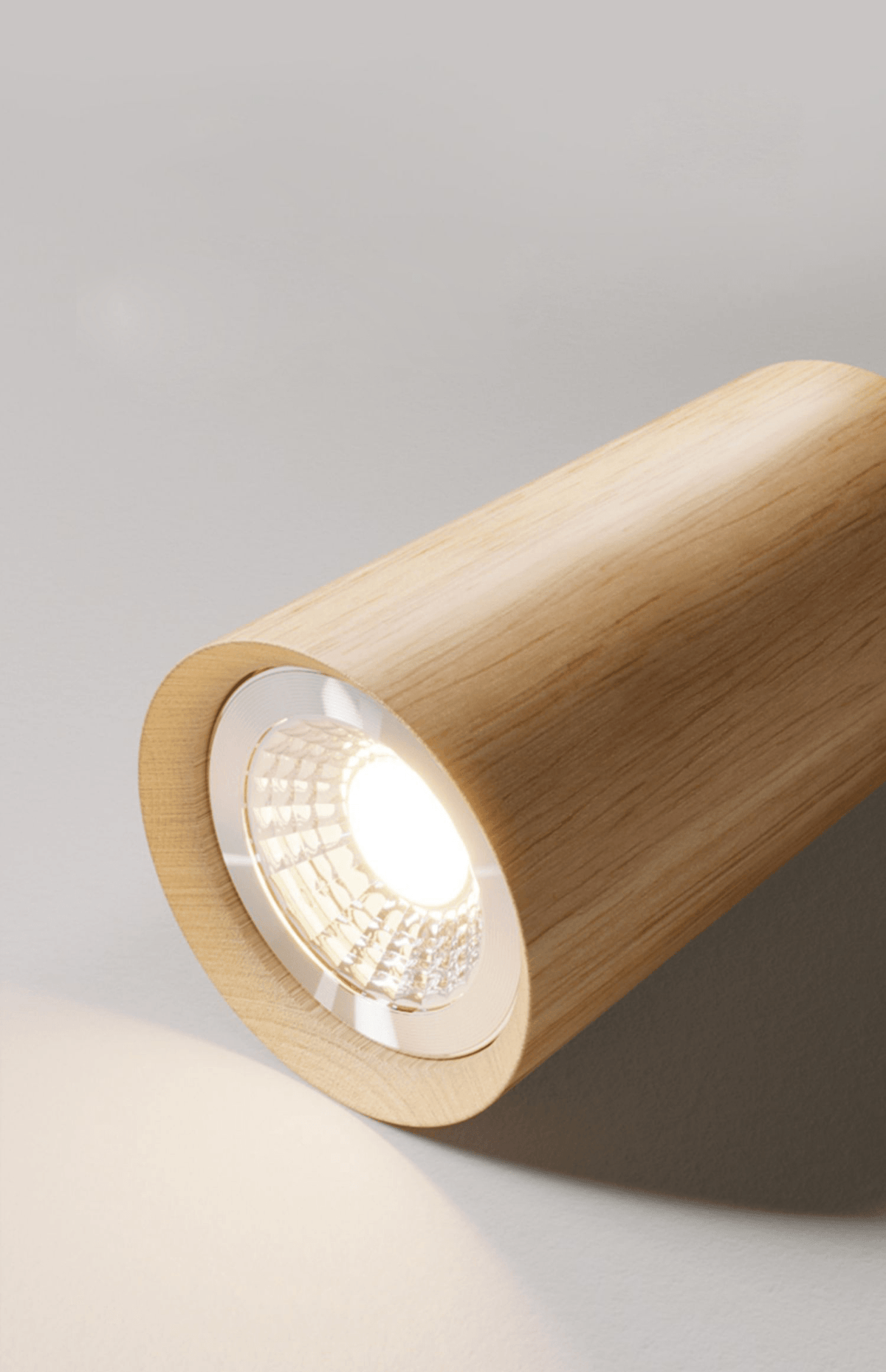Verstelbare Houten Plafondlamp Minimalistisch Massief Hout