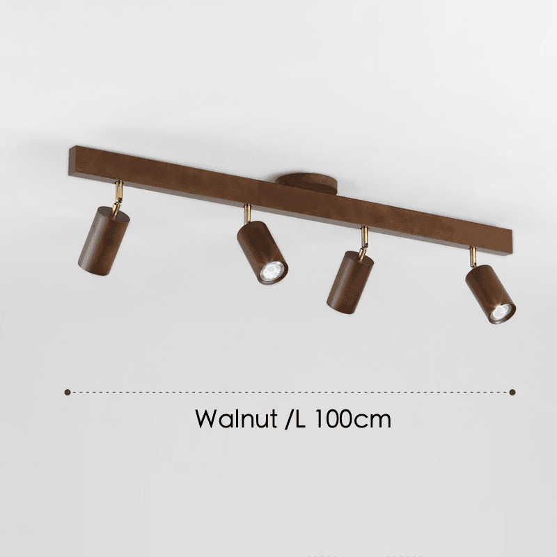 Verstelbare Houten Plafondlamp Minimalistisch Massief Hout