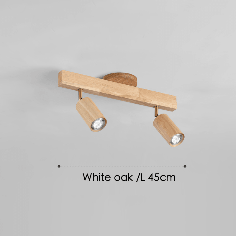 Verstelbare Houten Plafondlamp Minimalistisch Massief Hout
