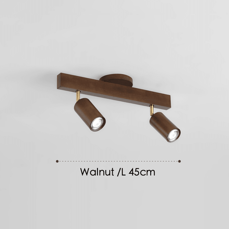 Verstelbare Houten Plafondlamp Minimalistisch Massief Hout