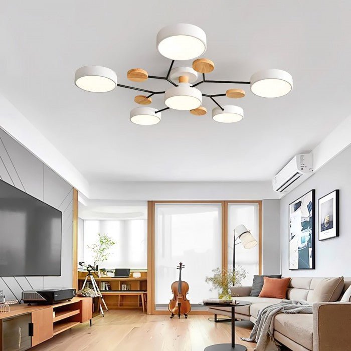 Vertakkende LED plafondlamp - NordicGlow