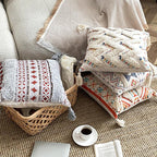 Boho gevoerde franjes kussenhoes