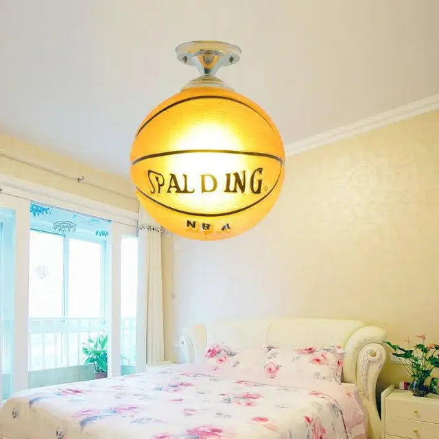 Speelse voetbal plafondlamp - GoalBright