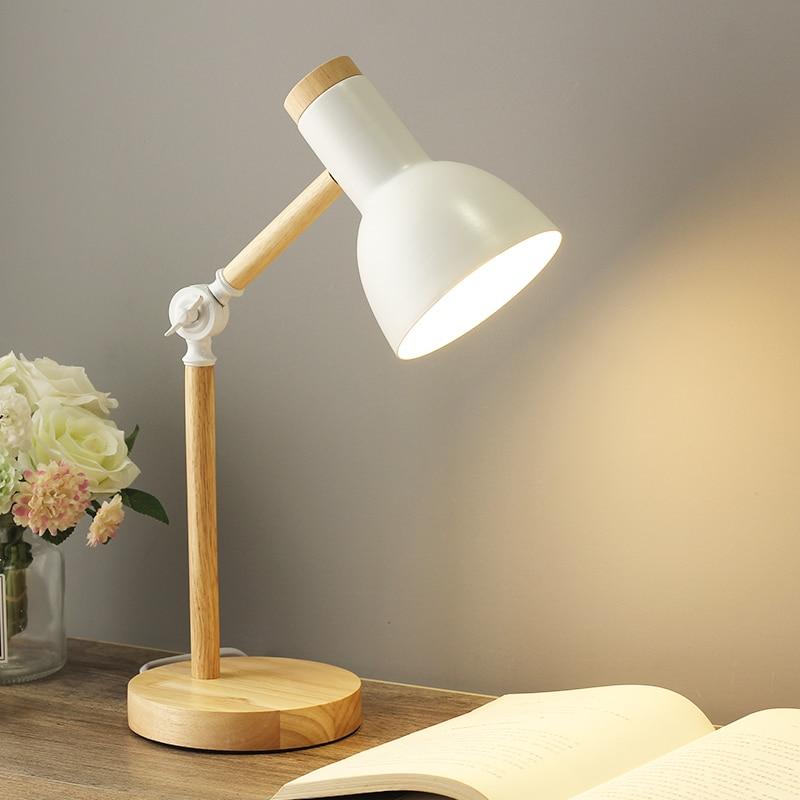NordicGlow | Scandinavian wooden desk lamp