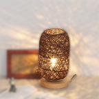 Tafellamp van Rattan hout