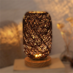 Tafellamp van Rattan hout