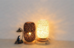 Tafellamp van Rattan hout