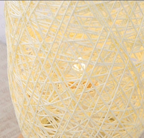 Tafellamp van Rattan hout