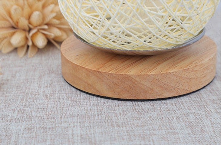 Tafellamp van Rattan hout