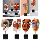 Abstract Pop Art Gezicht Thuis Sculptuur
