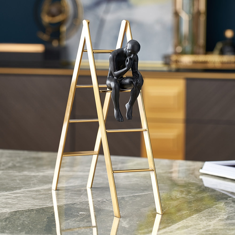 Thinker Creatieve Decoratieve Figuur
