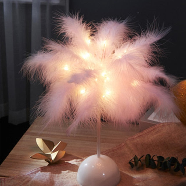 Federpalme Creatieve Tafellamp