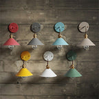 Kleurrijke vintage wandlampen