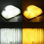 LED Vouwbare 360 Houten Boek Nachtlamp Bureau Lamp USB Oplaadbaar