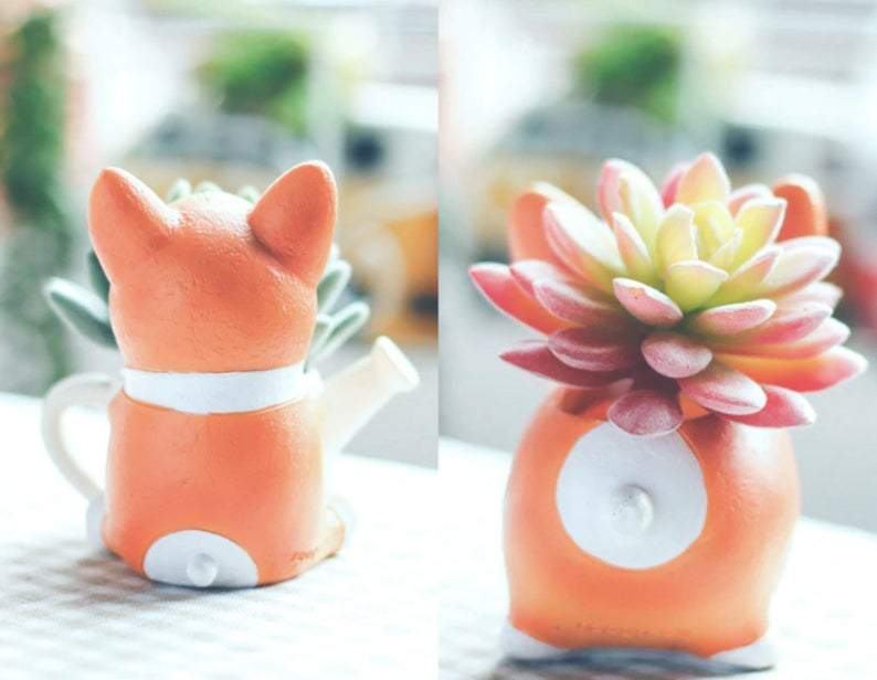 Resin Corgi Mini Bloempot