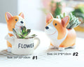 Resin Corgi Mini Bloempot